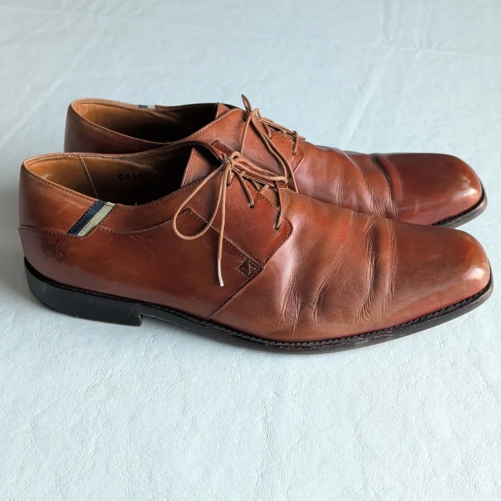 JOHN FLUEVOG Brown Leather Oxford Derby Lace Up Shoes Men's Size 11.5